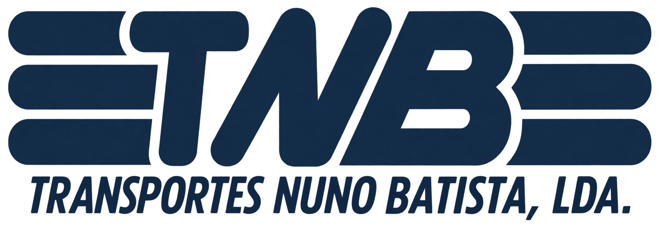 Transportes Nuno Batista, Lda. — logótipo em azul-escuro